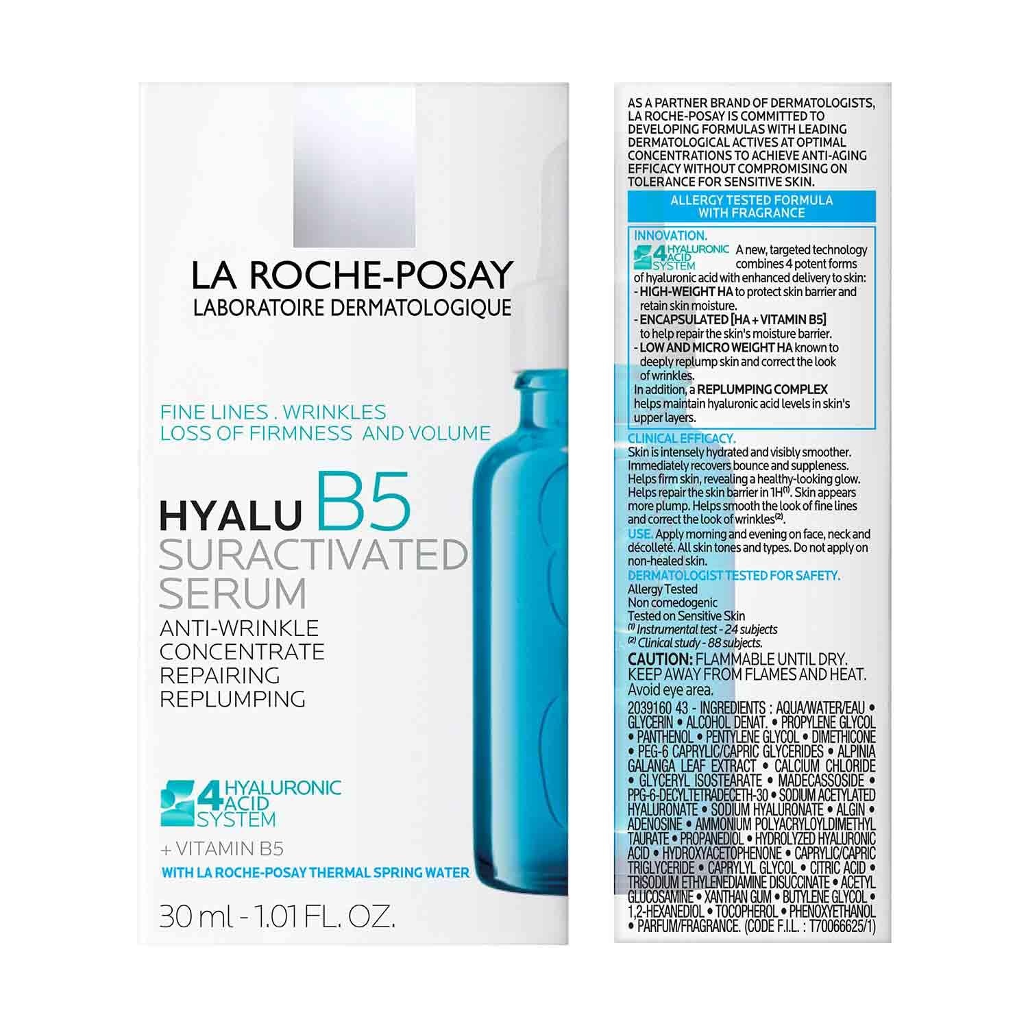 image:imageLa Roche Posay Hyalu B5 Pure Hyaluronic Acid AntiAging Serum for Face101 Fl Oz Pack of 1