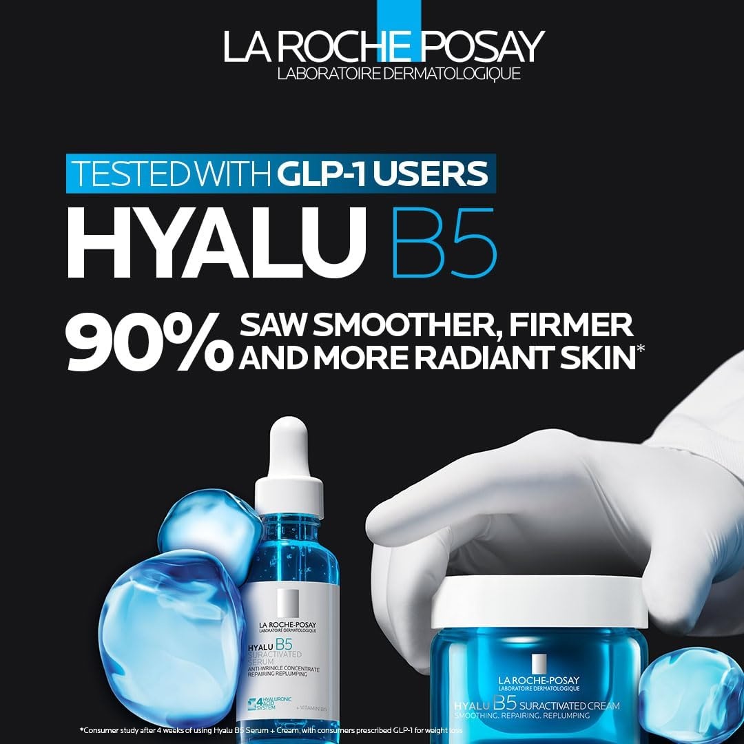 image:imageLa Roche Posay Hyalu B5 Pure Hyaluronic Acid AntiAging Serum for Face169 Fl Oz Pack of 1