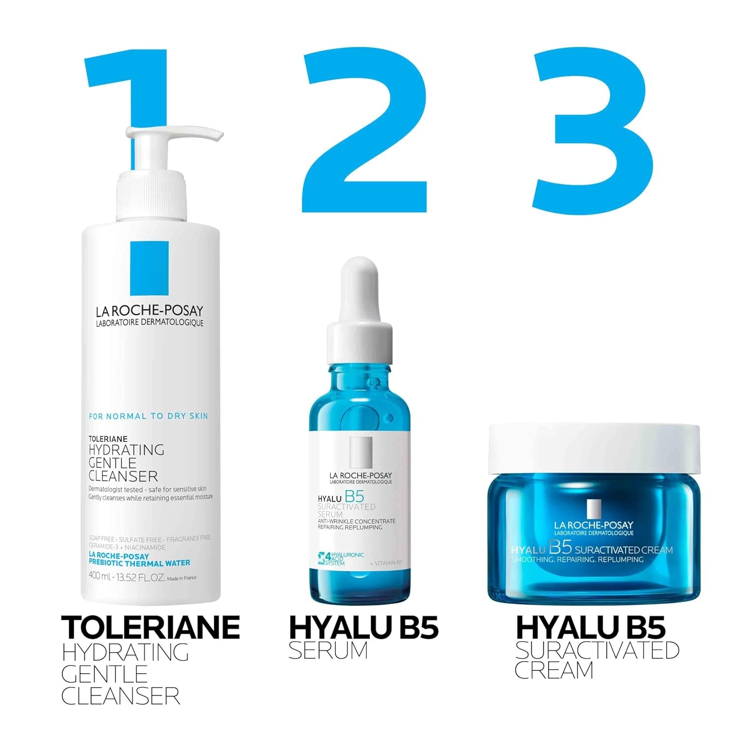 image:imageLa Roche Posay Hyalu B5 Pure Hyaluronic Acid AntiAging Serum for Face169 Fl Oz Pack of 1