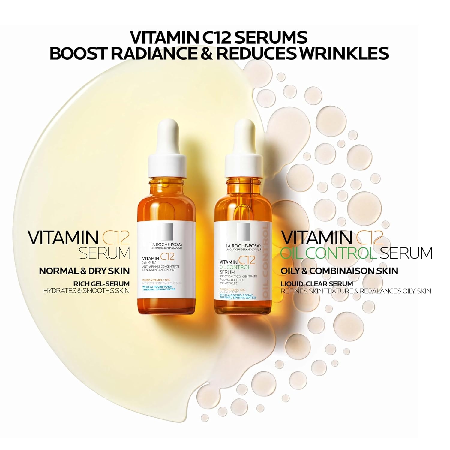 image:imageLa RochePosay 12 Vitamin C Face Serum 2 formulas with hyaluronic acidAll Skin Types