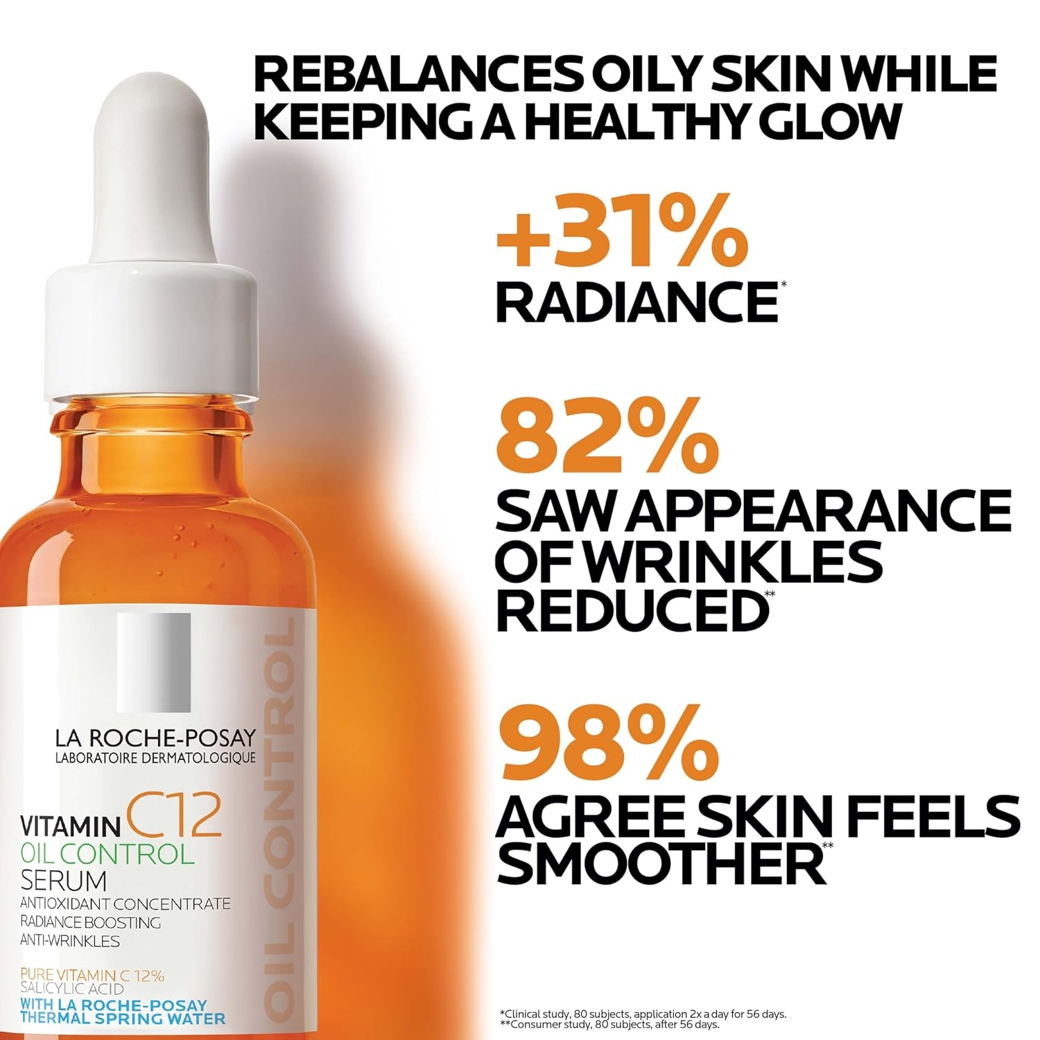 image:imageLa RochePosay 12 Vitamin C Face Serum 2 formulas with hyaluronic acidOil Control