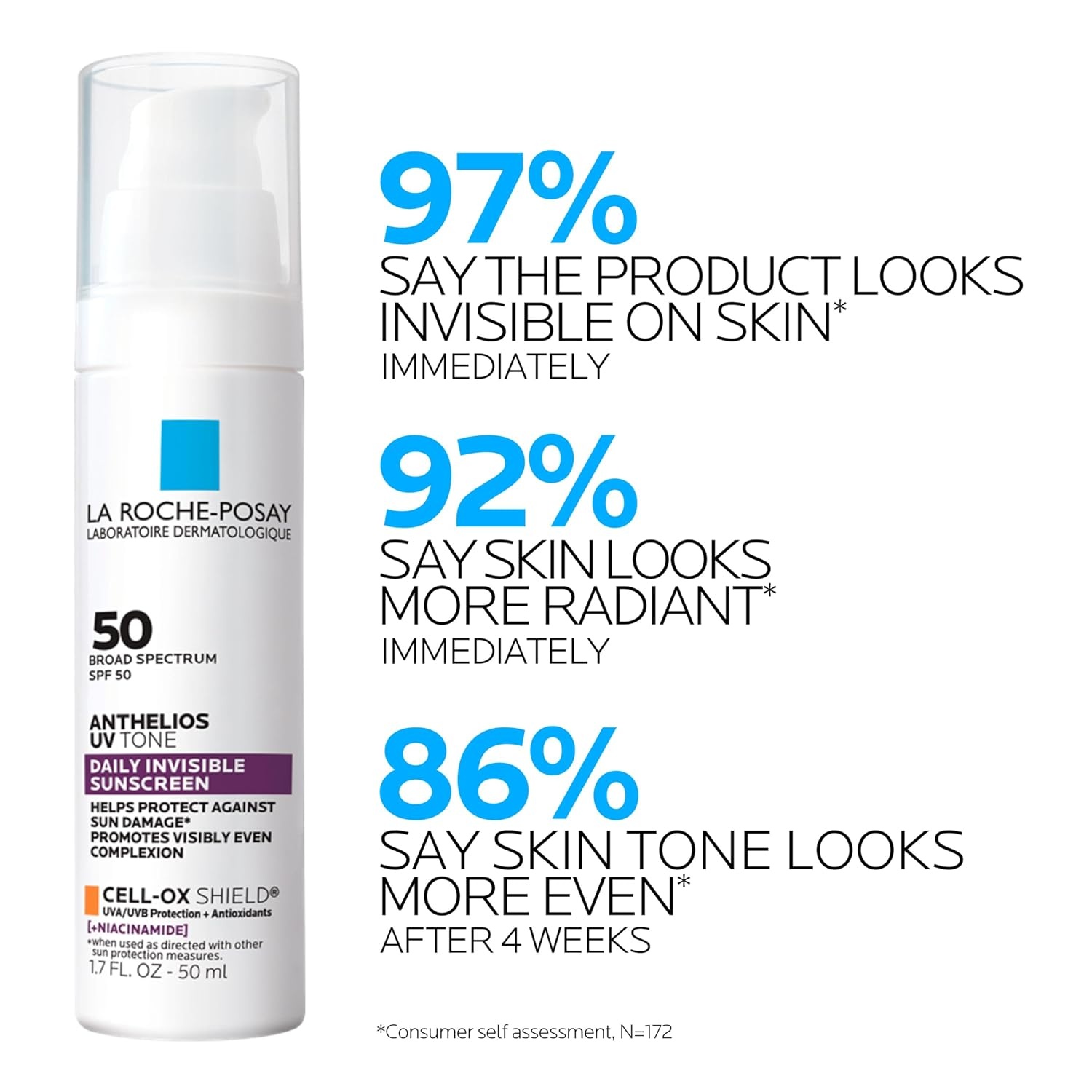 image:imageLa RochePosay Anthelios UV Daily Invisible Sunscreen SPF 50 3 FormulasUneven Discolored Skin