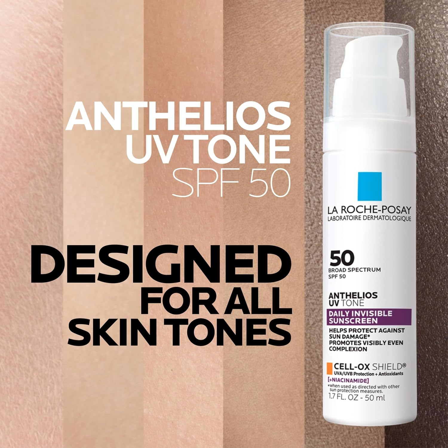 image:imageLa RochePosay Anthelios UV Daily Invisible Sunscreen SPF 50 3 FormulasUneven Discolored Skin