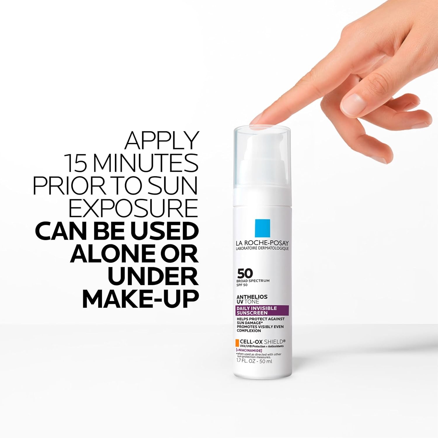 image:imageLa RochePosay Anthelios UV Daily Invisible Sunscreen SPF 50 3 FormulasUneven Discolored Skin
