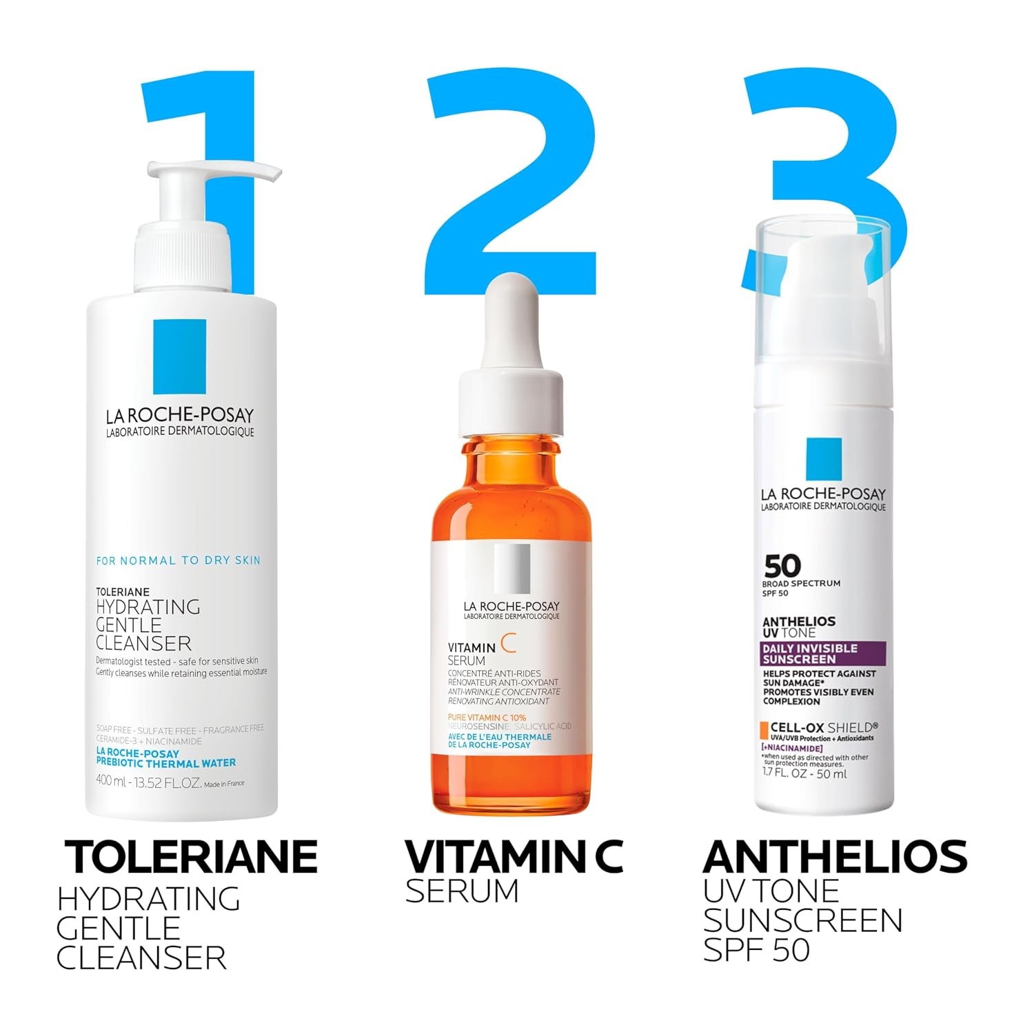 image:imageLa RochePosay Anthelios UV Daily Invisible Sunscreen SPF 50 3 FormulasUneven Discolored Skin