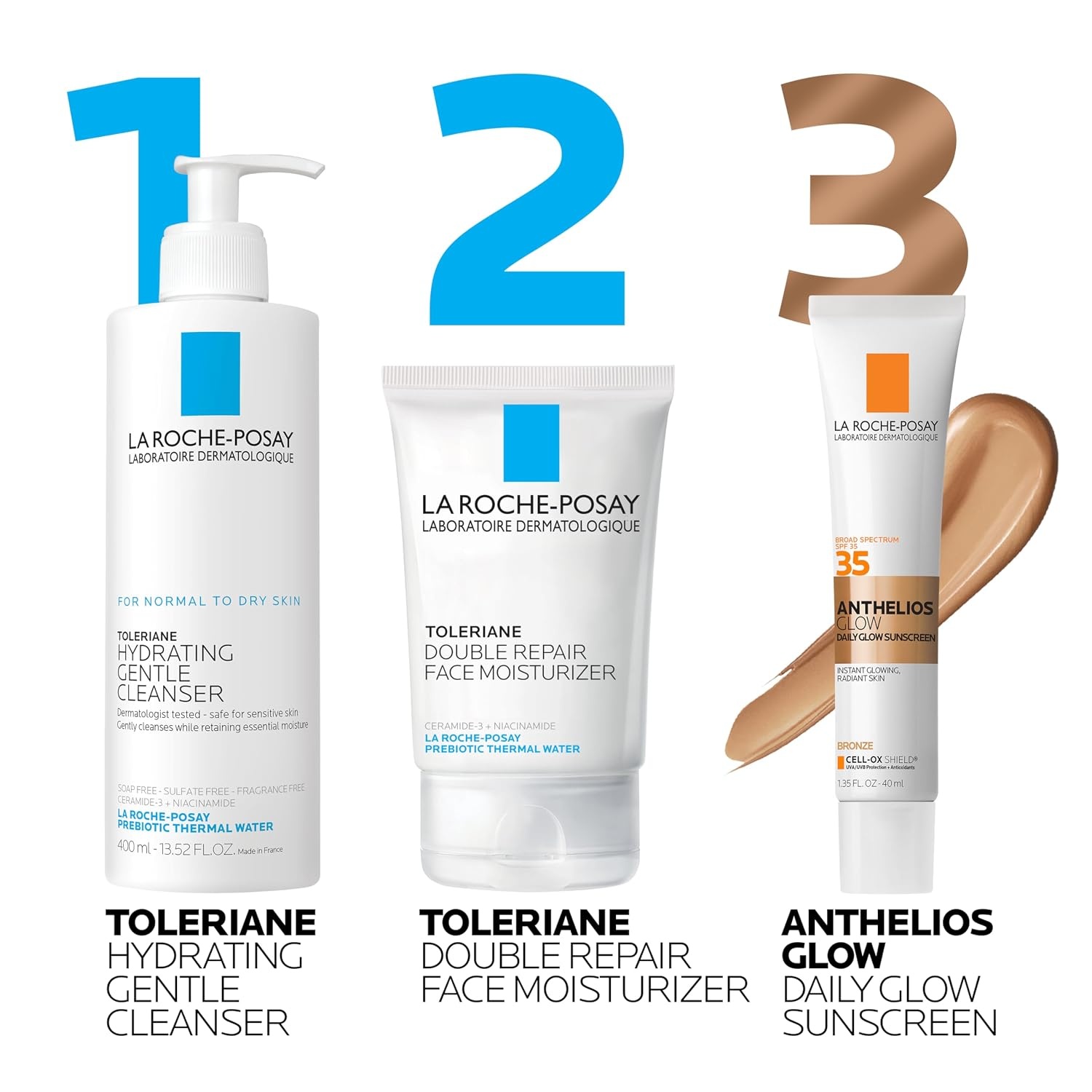 image:imageLa RochePosay Anthleios Glow Hydrating Face Sunscreen SPF 35 in 2 ShadesDark