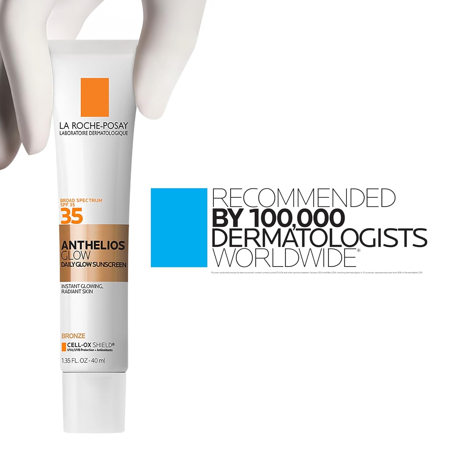 image:imageLa RochePosay Anthleios Glow Hydrating Face Sunscreen SPF 35 in 2 ShadesDark