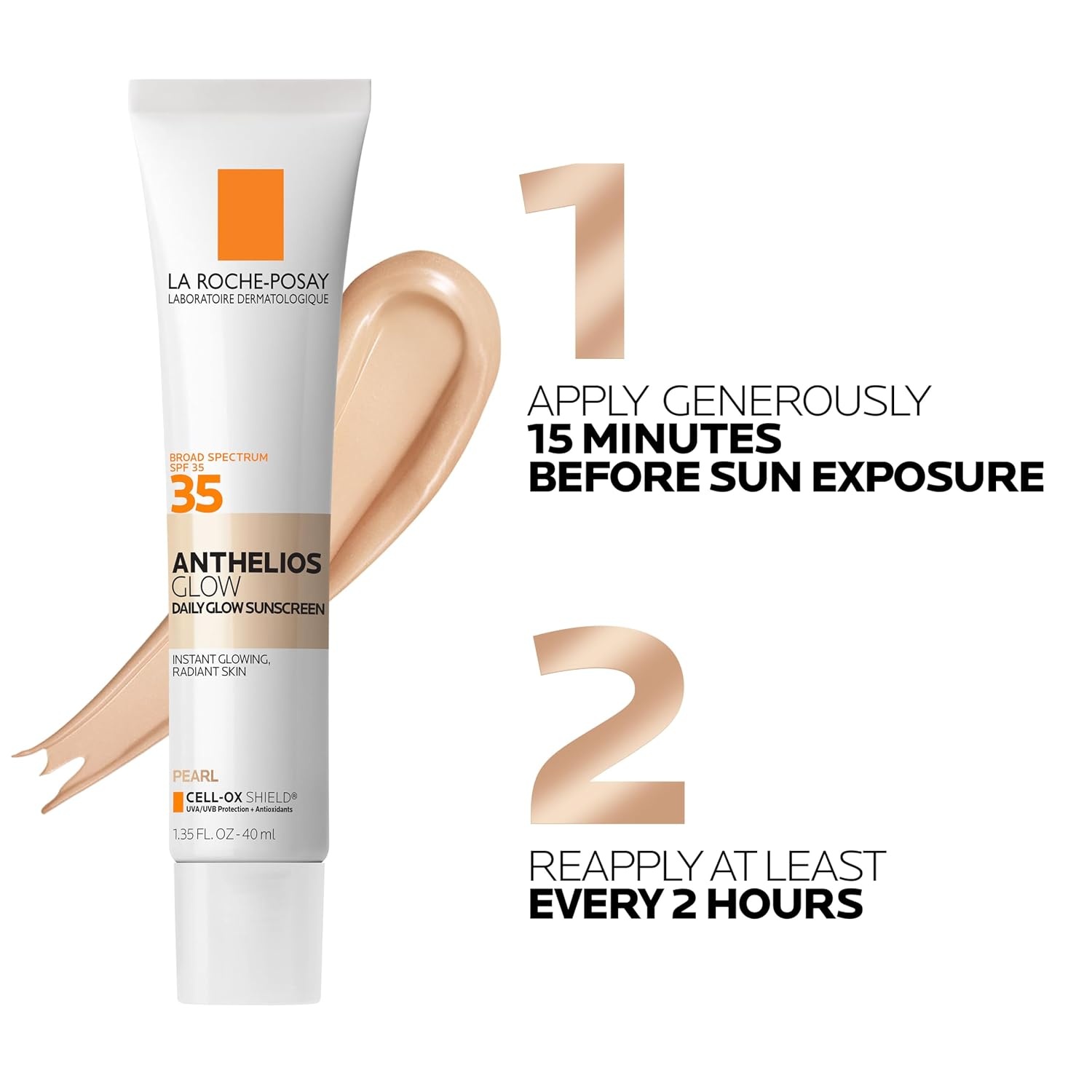 image:imageLa RochePosay Anthleios Glow Hydrating Face Sunscreen SPF 35 in 2 ShadesLight