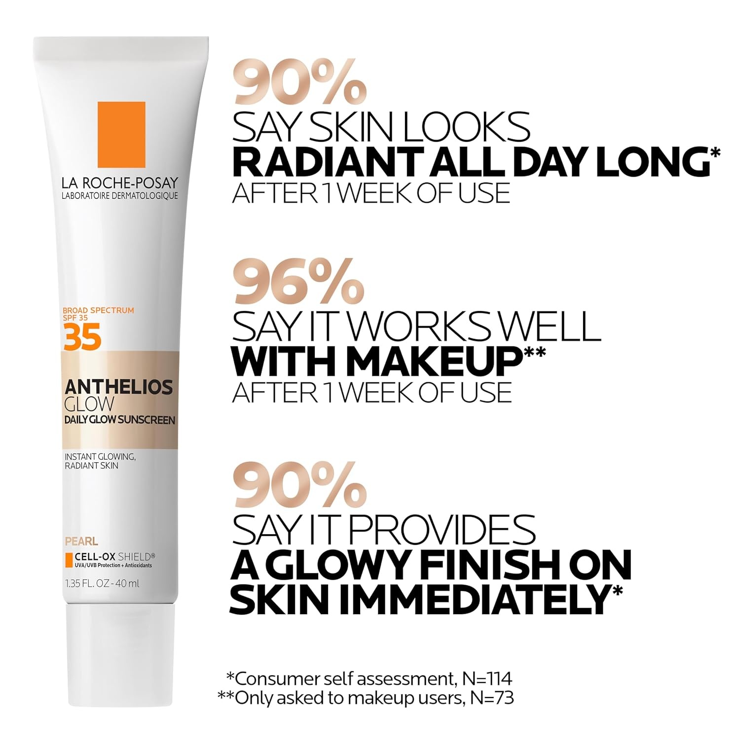 image:imageLa RochePosay Anthleios Glow Hydrating Face Sunscreen SPF 35 in 2 ShadesLight