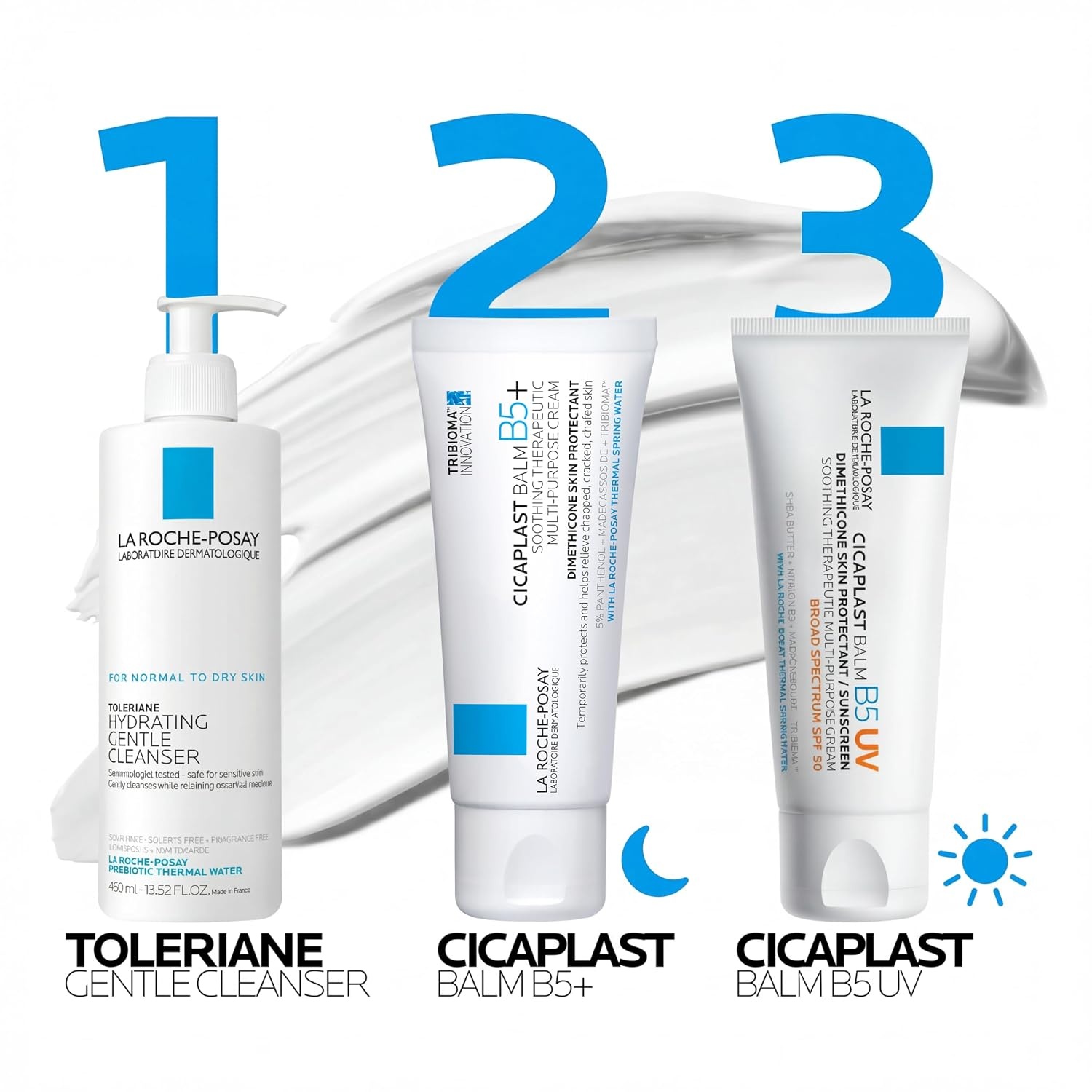 image:imageLa RochePosay Cicaplast Balm B5 Barrier Repair Cream for Dry Skin135 Fl Oz Pack of 1