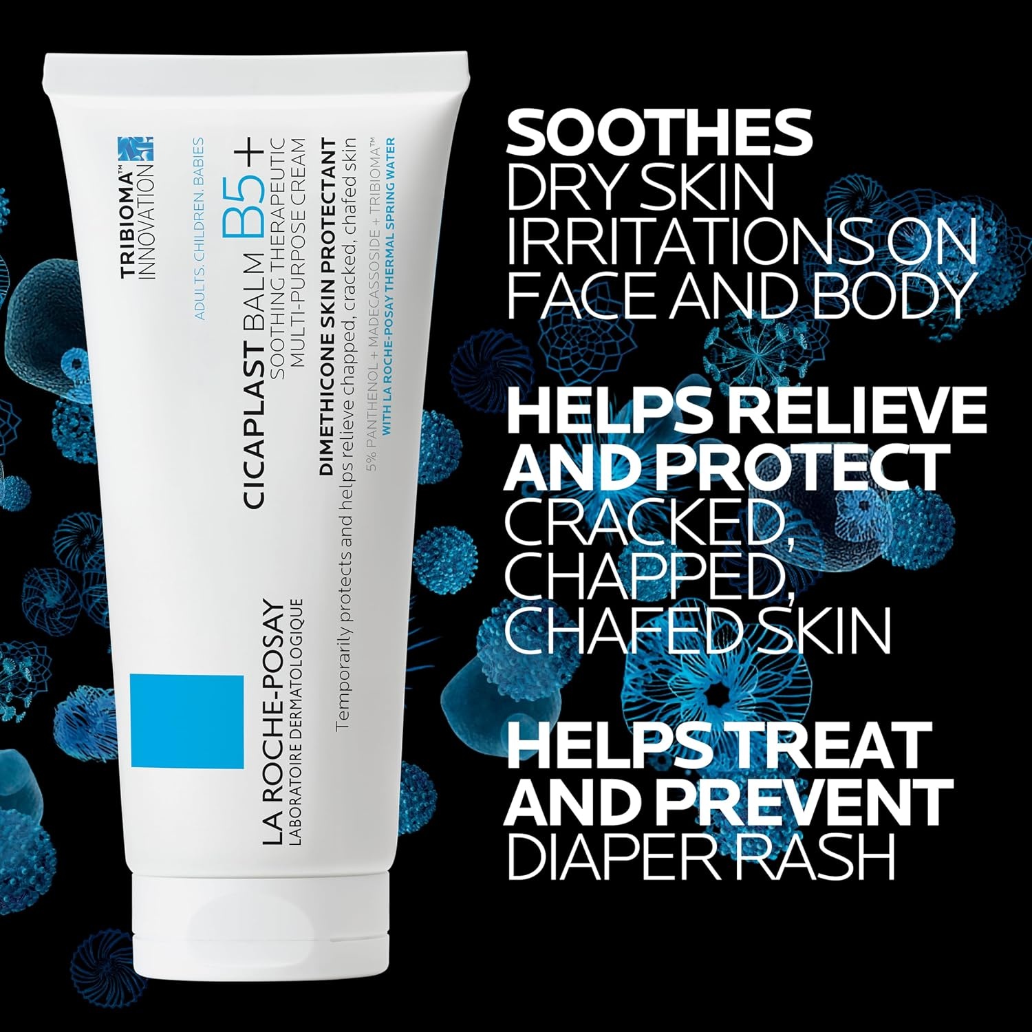 image:imageLa RochePosay Cicaplast Balm B5 Barrier Repair Cream for Dry Skin338 Fl Oz Pack of 1