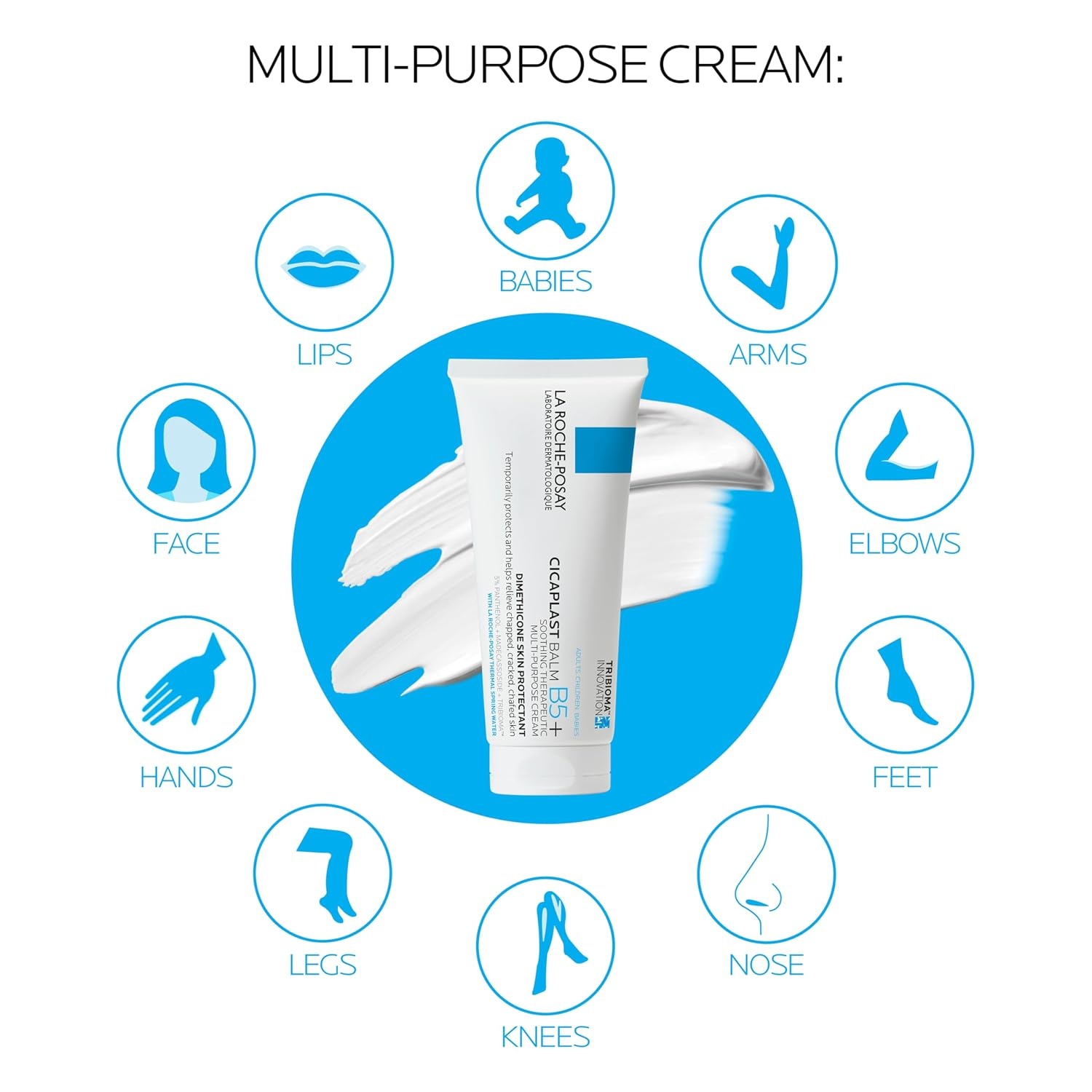 image:imageLa RochePosay Cicaplast Balm B5 Barrier Repair Cream for Dry Skin338 Fl Oz Pack of 2