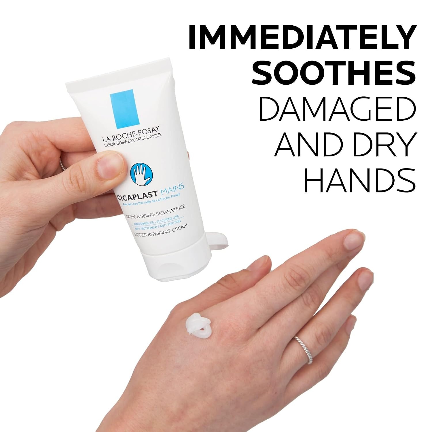 image:imageLa RochePosay Cicaplast Hand Cream with Shea Butter for Dry Hands169 Fl Oz Pack of 1