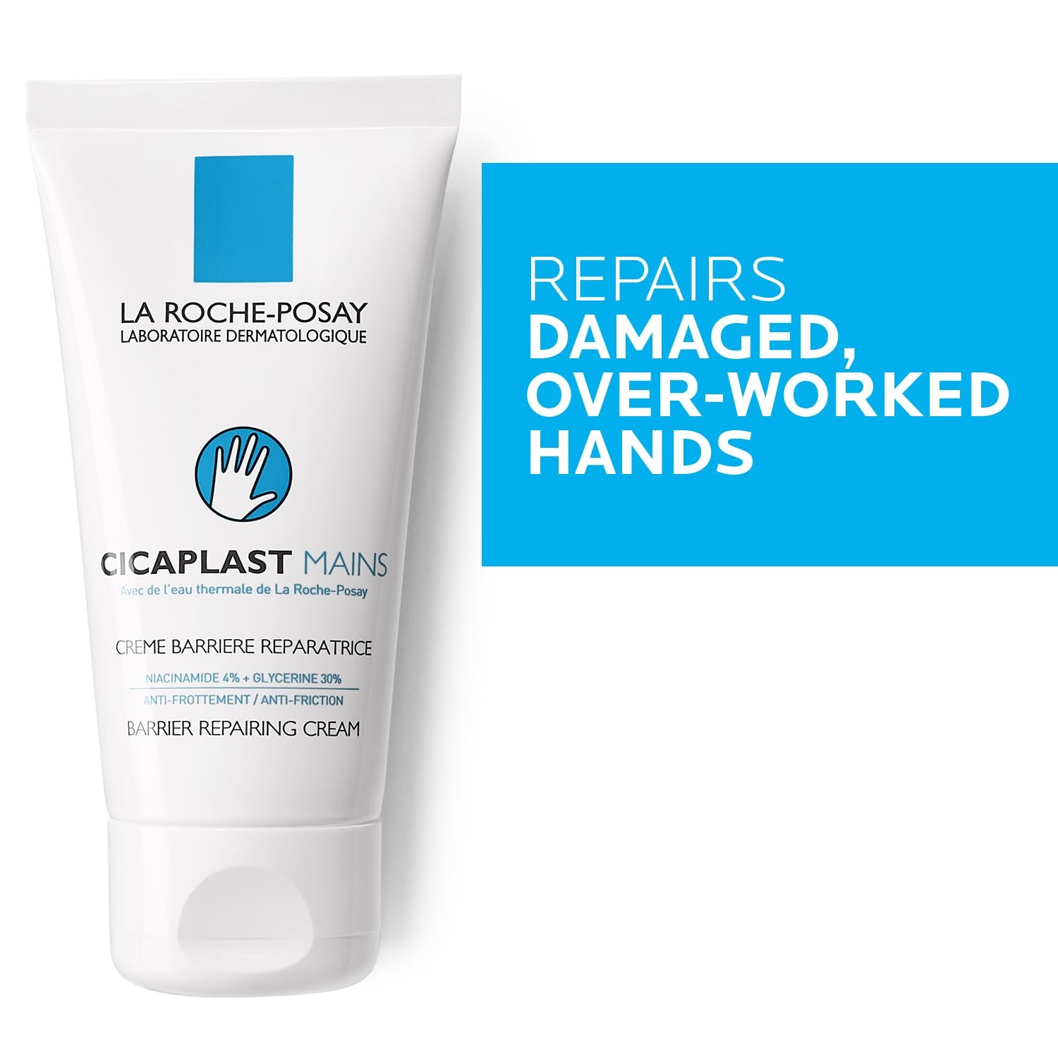 image:imageLa RochePosay Cicaplast Hand Cream with Shea Butter for Dry Hands169 Fl Oz Pack of 2