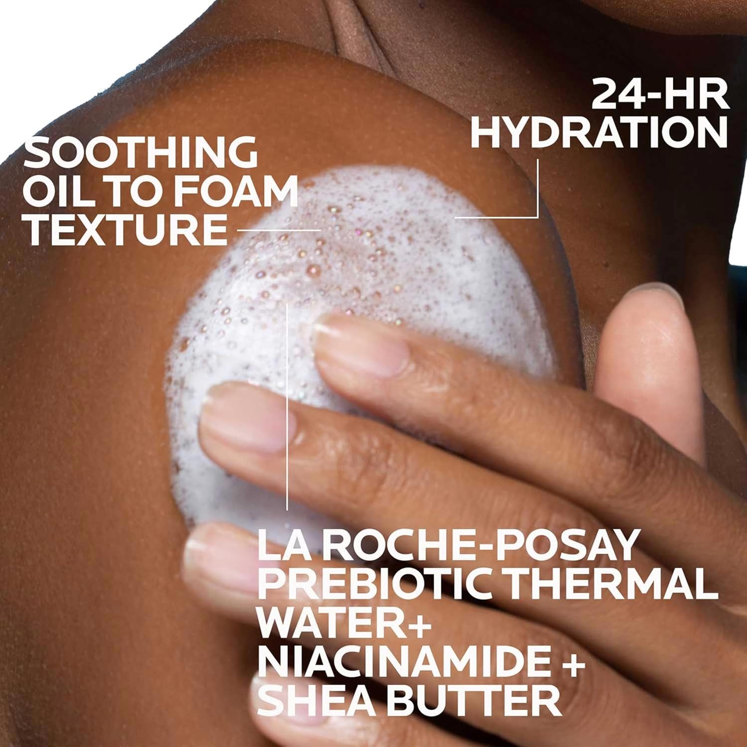 image:imageLa RochePosay Lipikar AP Gentle Foaming Cleansing Oil with Shea Butter1352 Fl Oz Pack of 2