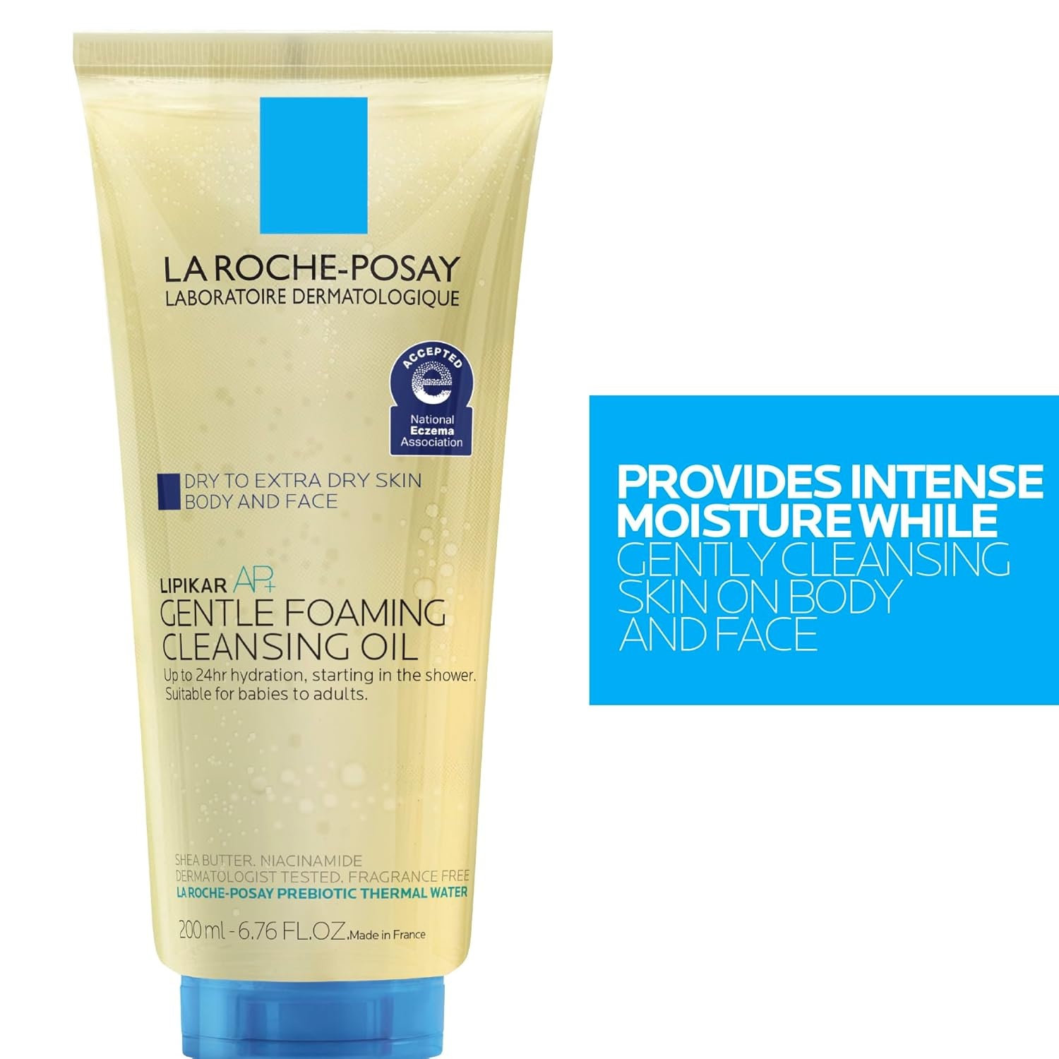image:imageLa RochePosay Lipikar AP Gentle Foaming Cleansing Oil with Shea Butter676 Ounce Pack of 1