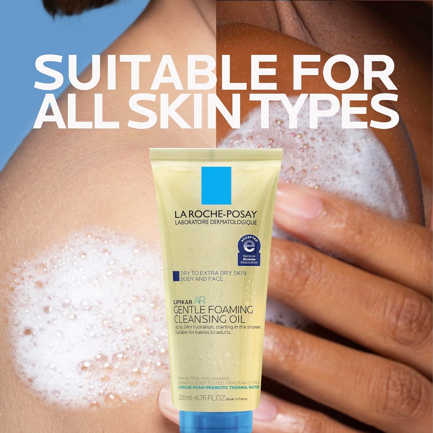 image:imageLa RochePosay Lipikar AP Gentle Foaming Cleansing Oil with Shea Butter676 Ounce Pack of 1