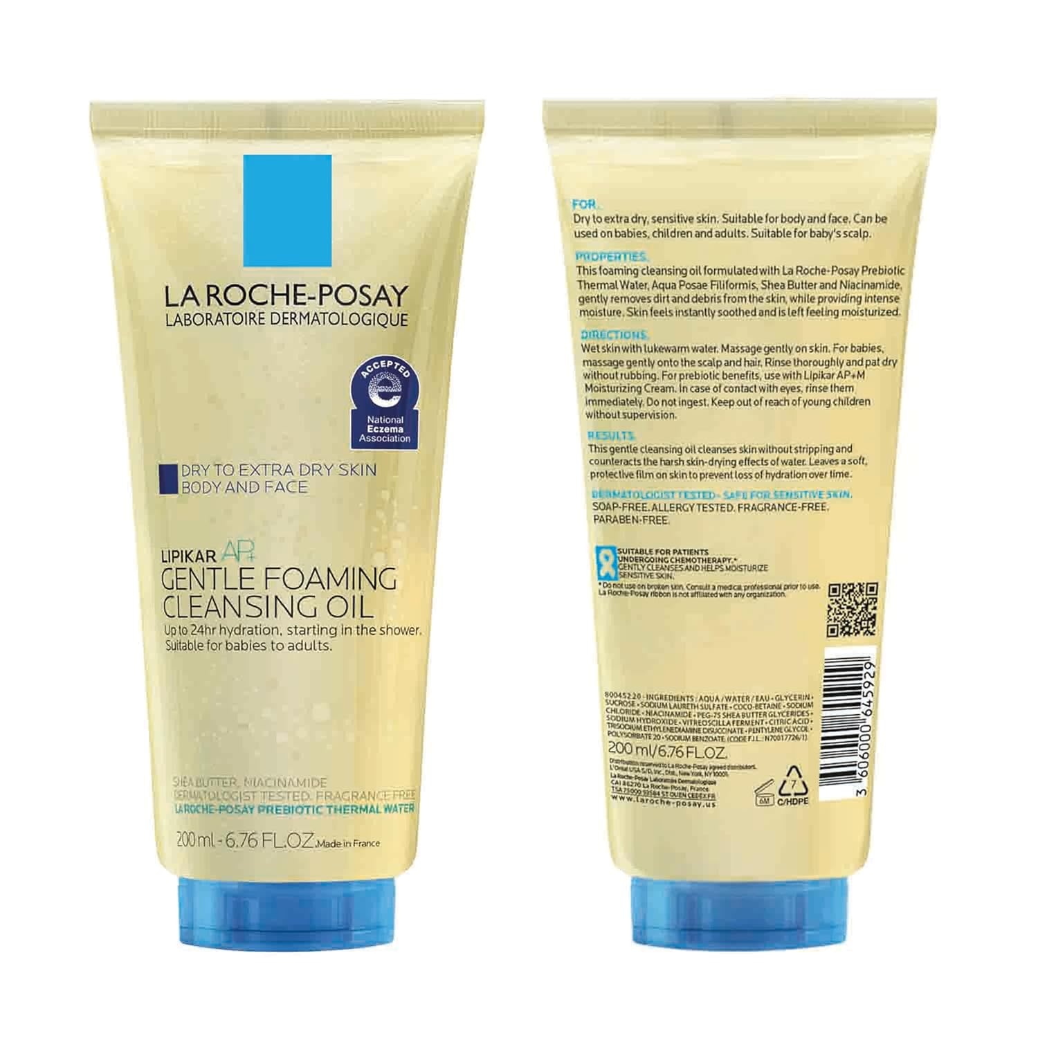 image:imageLa RochePosay Lipikar AP Gentle Foaming Cleansing Oil with Shea Butter676 Ounce Pack of 1