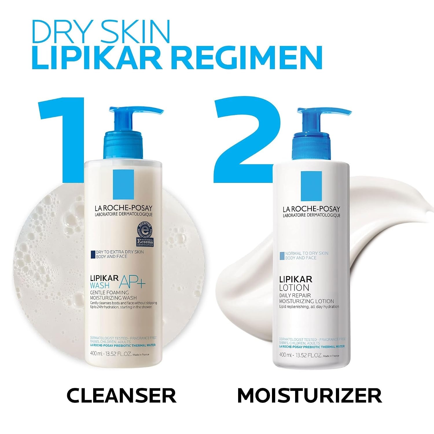 image:imageLa RochePosay Lipikar Moisturizing Body Lotion for Dry Skin Shea Butter1352 Fl Oz Pack of 1