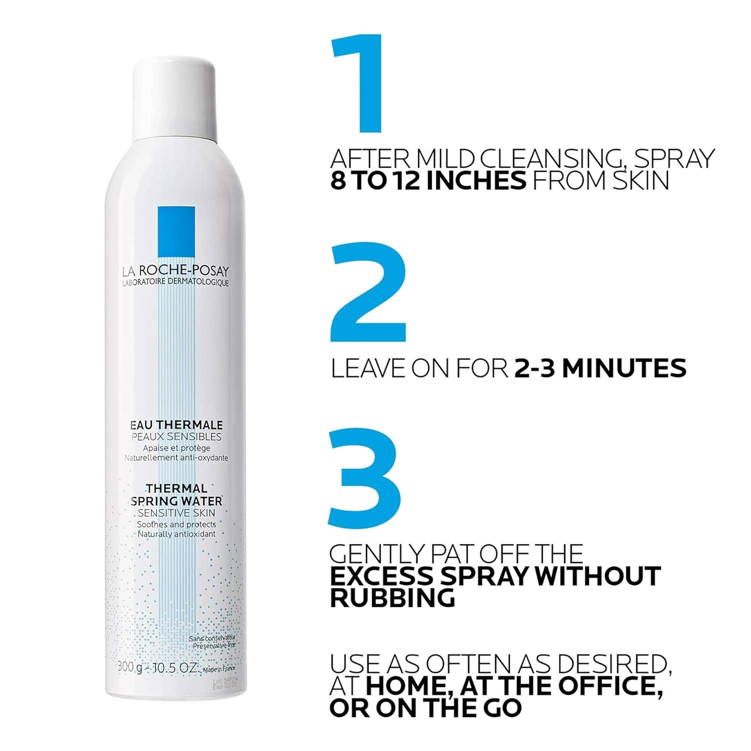 image:imageLa RochePosay Thermal Spring Water Face Mist Hydrating Spray105 Ounce Pack of 1