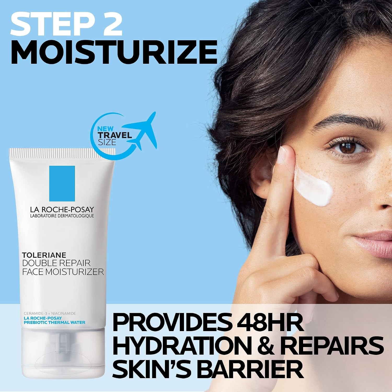 image:imageLa RochePosay Toleriane Hydrating Gentle Facial Cleanser with Niacinamide744 Fl Oz Pack of 2