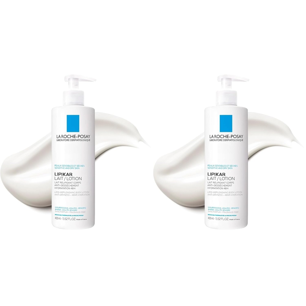 image:imageLa RochePosay Lipikar Moisturizing Body Lotion for Dry Skin Shea Butter1352 Fl Oz Pack of 2