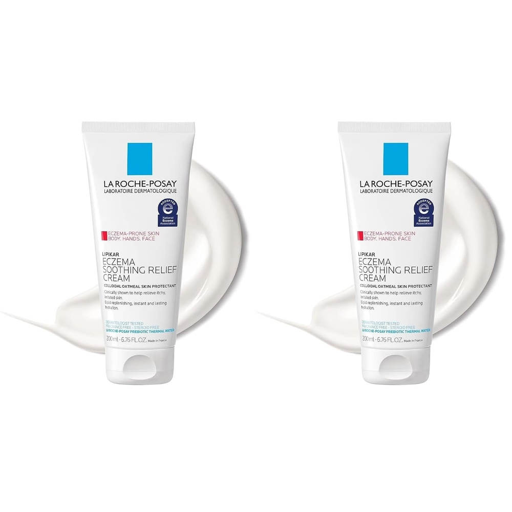 image:imageLa RochePosay Lipikar Soothing Relief Eczema Cream Sensitive Skin68 Fl Oz Pack of 2