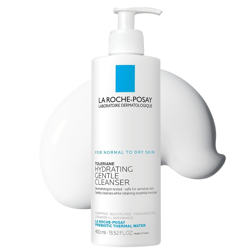 image:imageLa RochePosay Toleriane Hydrating Gentle Facial Cleanser with Niacinamide1352 Fl Oz Pack of 1