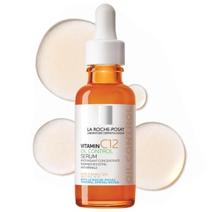 La Roche-Posay 12% Vitamin C Face Serum, 2 formulas with hyaluronic acid(Oil Control)