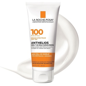 La Roche-Posay Anthelios Melt-In Milk Sunscreen for Face & Body SPF 100(3 Fl Oz (Pack of 1))