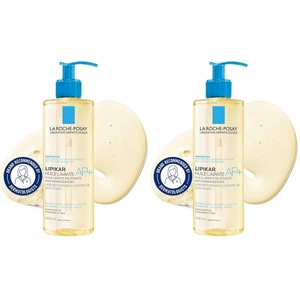 La Roche-Posay Lipikar AP+ Gentle Foaming Cleansing Oil, with Shea Butter(13.52 Fl Oz (Pack of 2))