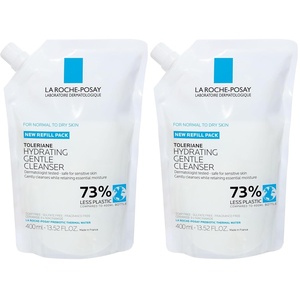 La Roche-Posay Toleriane Hydrating Gentle Facial Cleanser, with Niacinamide(13.52 Fl Oz (Pack of 2))