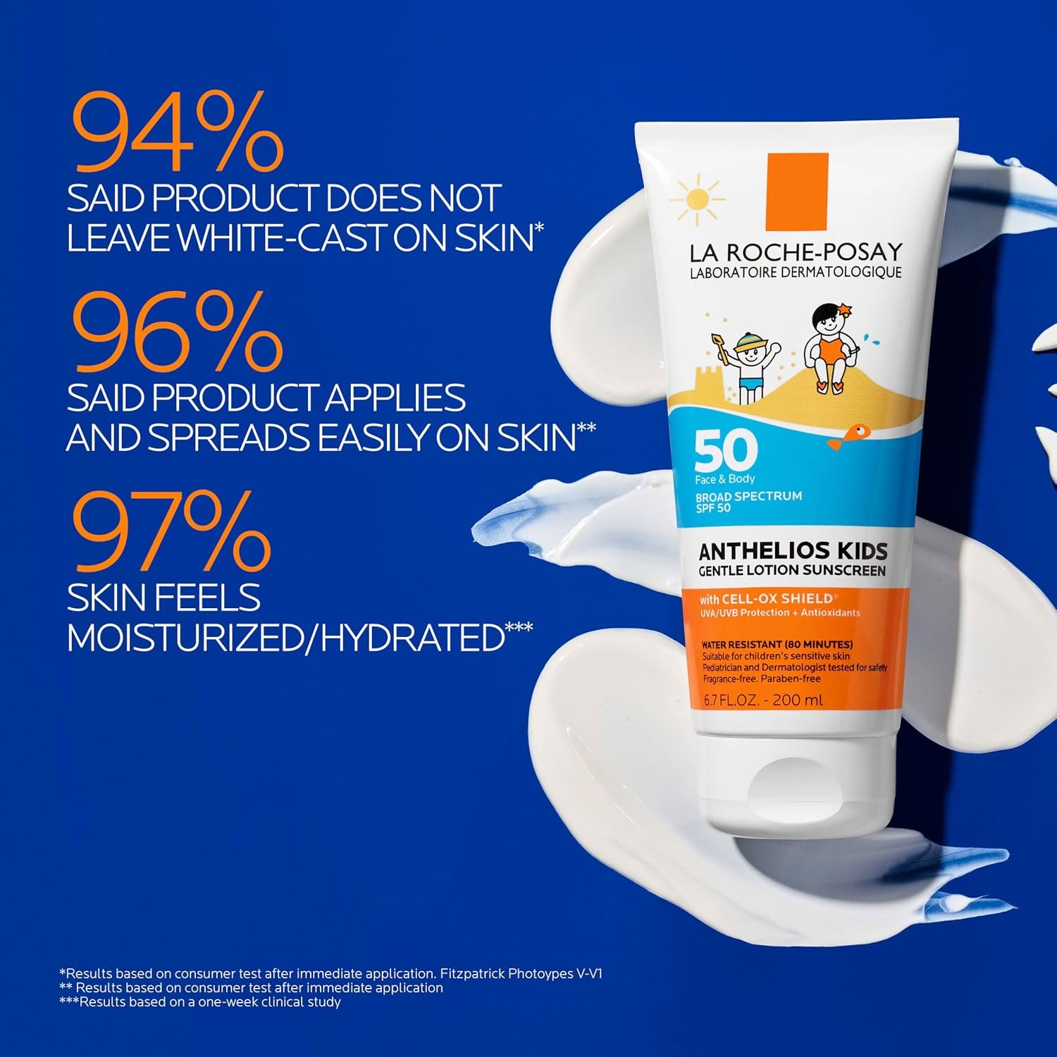 image:imageLa RochePosay Anthelios Kids Sunscreen Lotion SPF 50 Pediatrician Tested304 Fl Oz Pack of 1