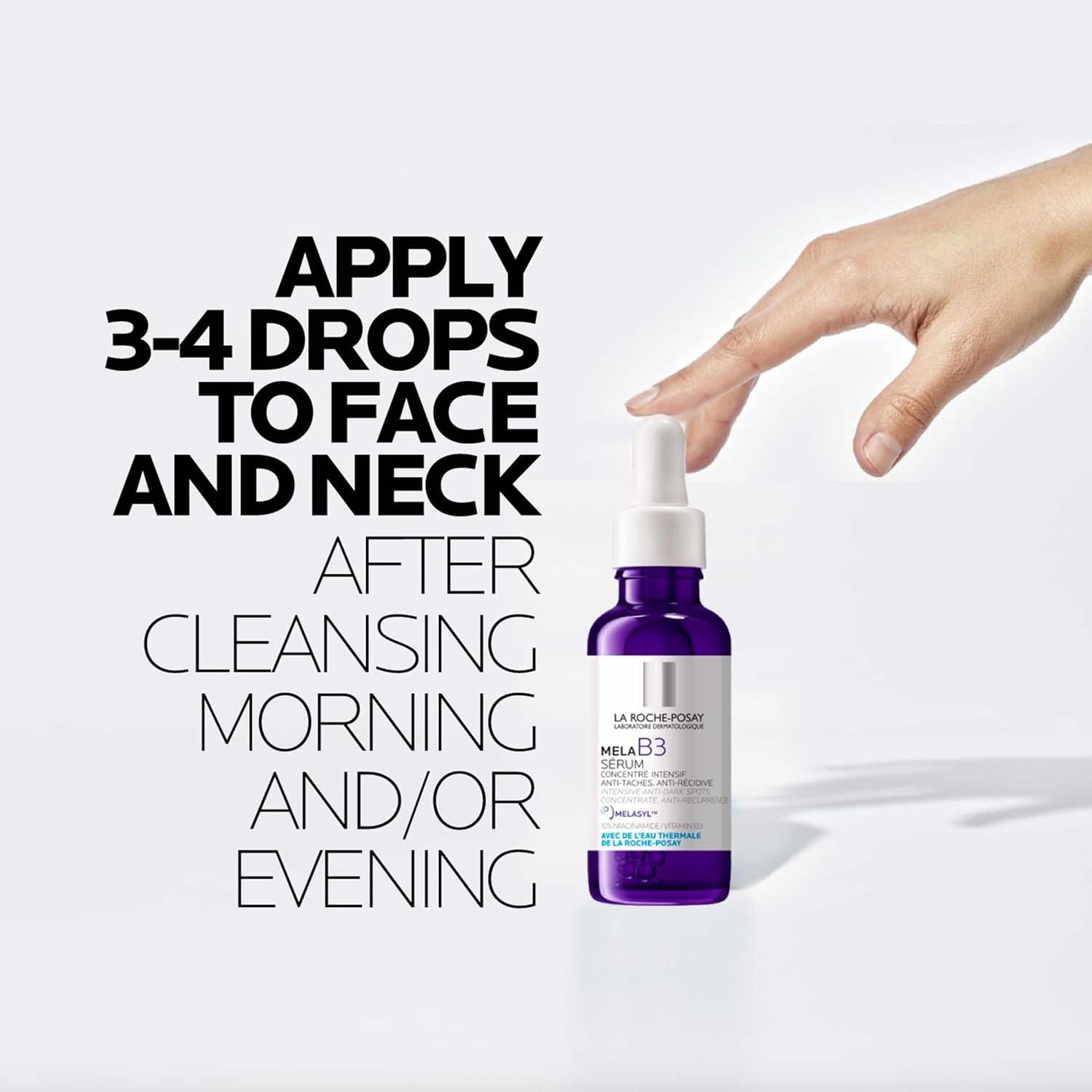 image:imageLa RochePosay Mela B3 Niacinamide Serum AntiAging Dark Spot Corrector169 Fl Oz Pack of 1