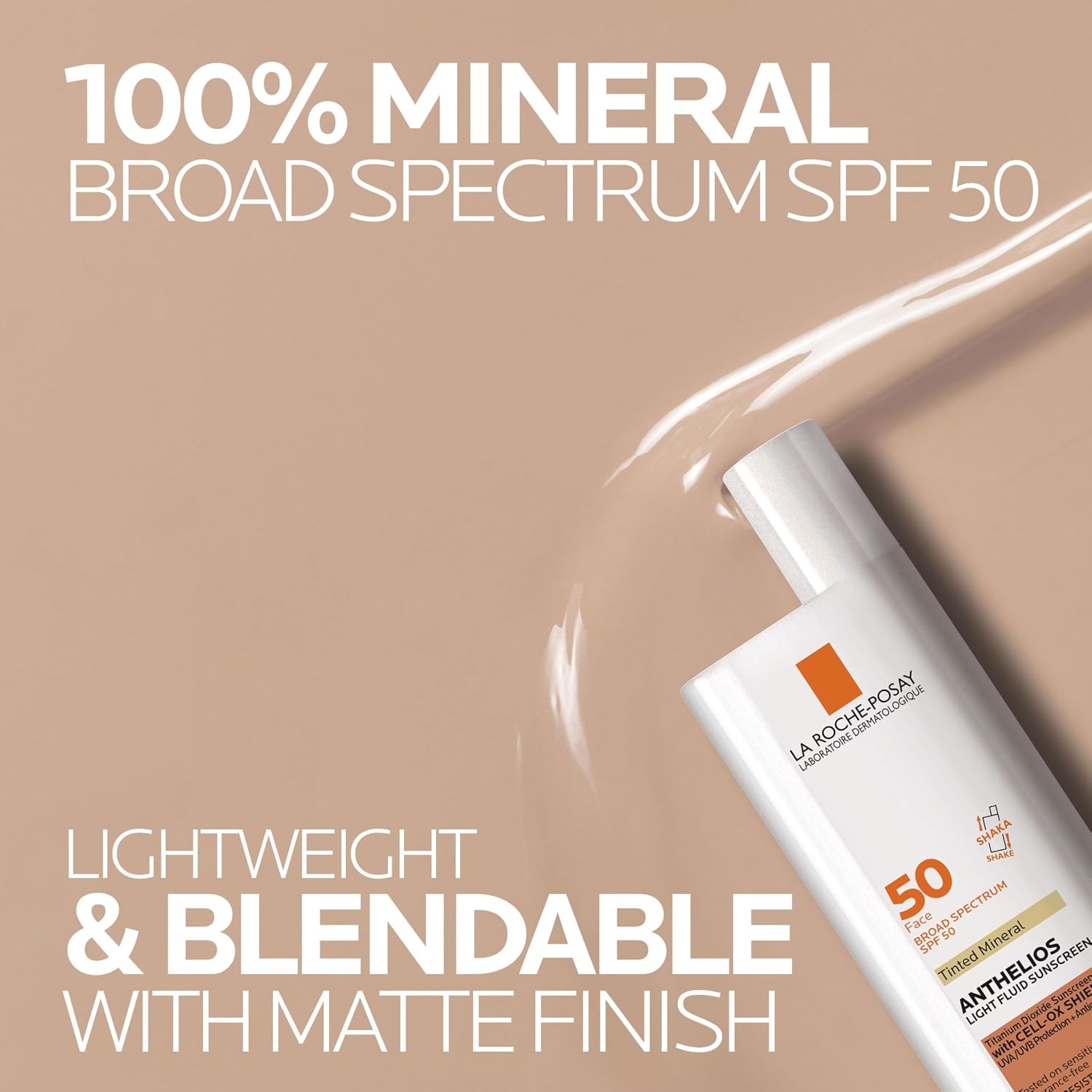 image:imageLa RochePosay Anthelios Mineral Light Fluid Sunscreen for Face in 5 shadesLight