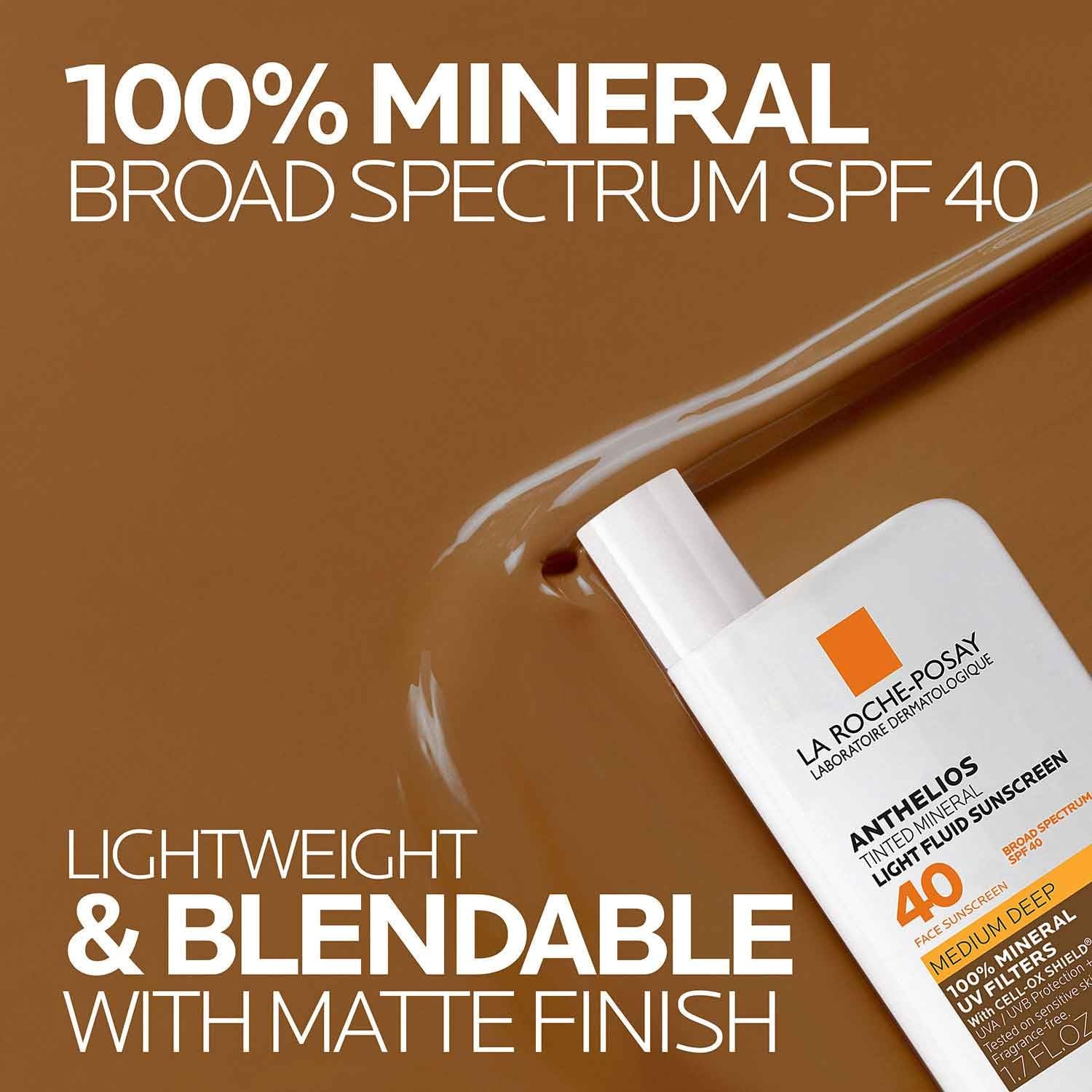 image:imageLa RochePosay Anthelios Mineral Light Fluid Sunscreen for Face in 5 shadesMediumDeep