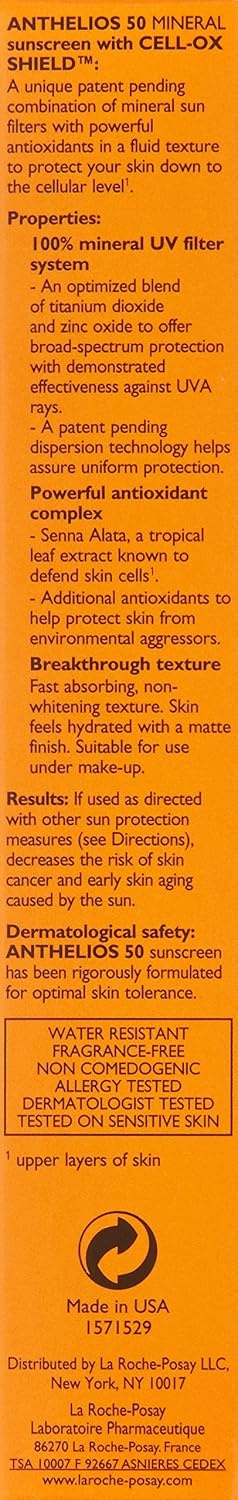 image:imageLa RochePosay Anthelios Mineral Light Fluid Sunscreen for Face in 5 shadesUntinted