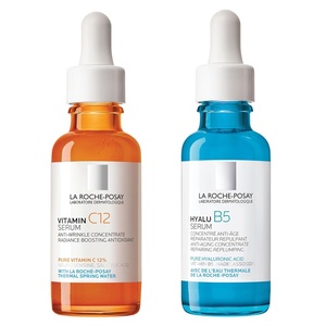 La Roche-Posay Hyalu B5 Pure Hyaluronic Acid Serum for Face, Vitamin B5 + Hyaluronic Acid + Madecassoside, Hydrating Serum Visibly Plumps Skin, Sensitive Skin Safe, Anti Aging, Oil-Free(2.02 Fl Oz (Pack of 2))