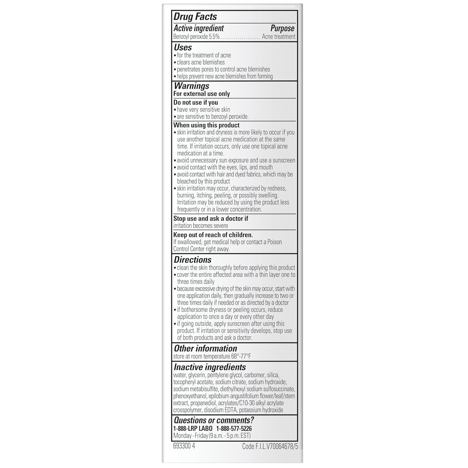 image:imageLa RochePosay Effaclar BPO MultiTarget Acne Treatment Benzoyl Peroxide068 Fl Oz Pack of 1