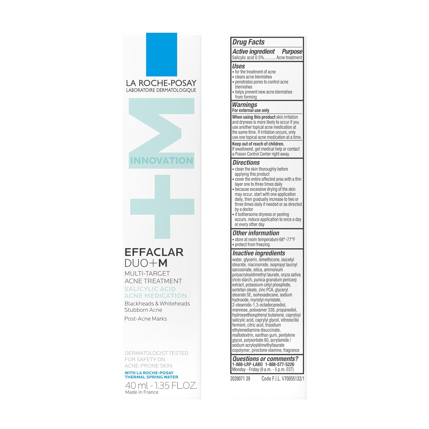 image:imageLa RochePosay Effaclar DuoM Salicylic Acid Acne Treatment for FaceSalicylic Acid Spot Treatment