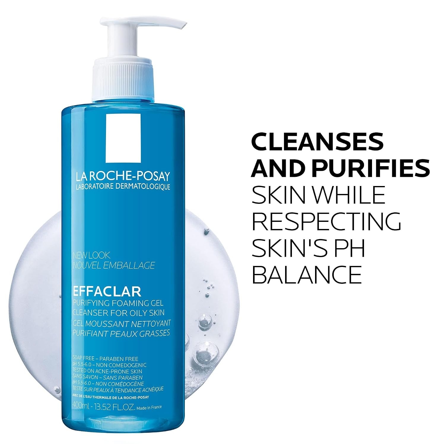 image:imageLa RochePosay Effaclar Foaming Gel Cleanser for Oily Skin1352 Fl Oz Pack of 2