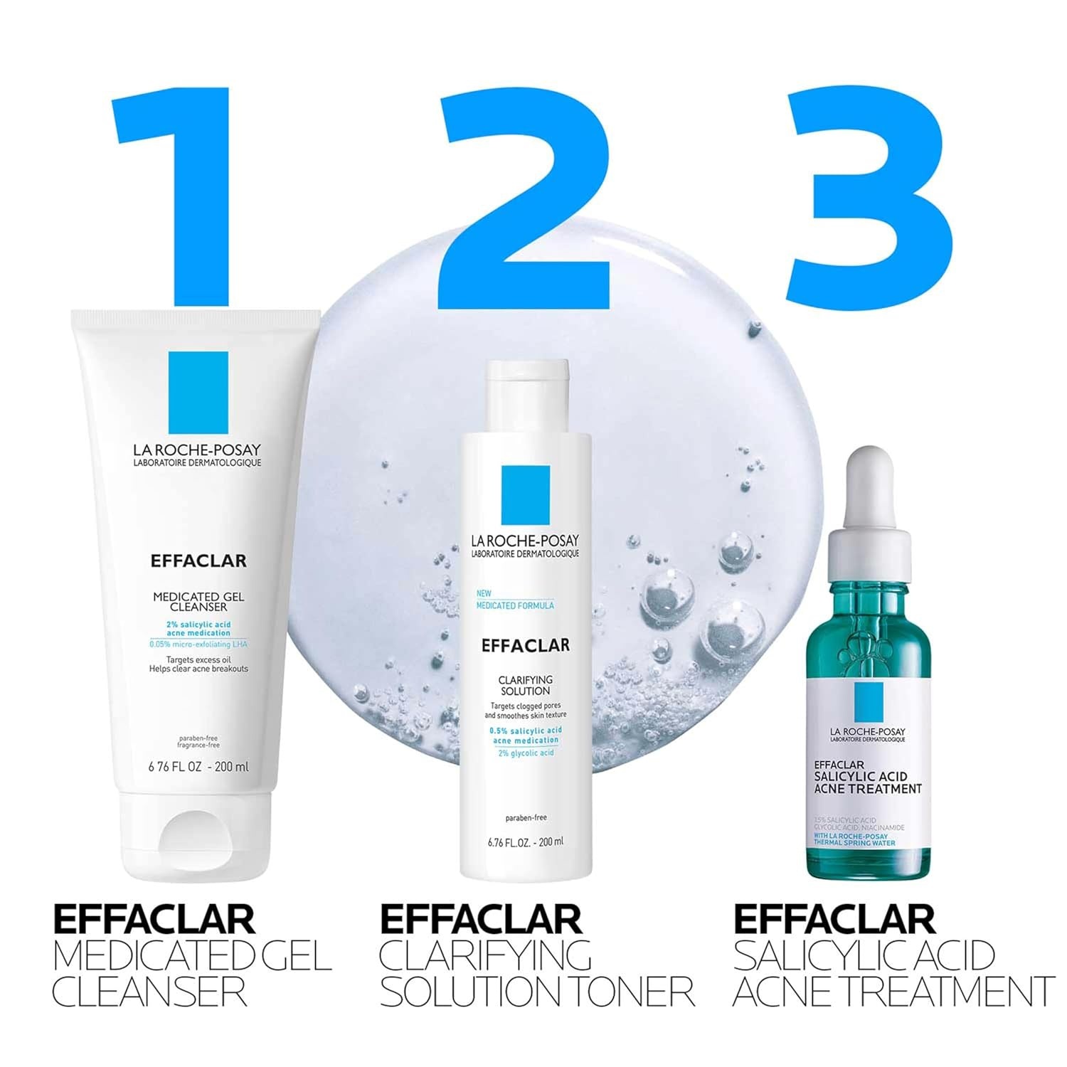 image:imageLa RochePosay Effaclar Medicated Acne Face Wash with Salicylic Acid169 Ounce Pack of 1