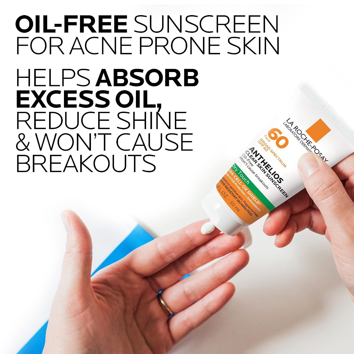 image:imageLa RochePosay Anthelios Clear Skin Dry Touch Sunscreen for Face SPF 6017 Fl Oz Pack of 1