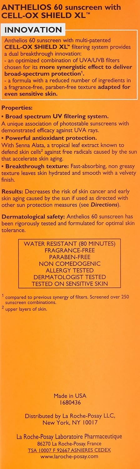 image:imageLa RochePosay Anthelios MeltIn Milk Sunscreen for Face amp Body SPF 605 Fl Oz Pack of 1