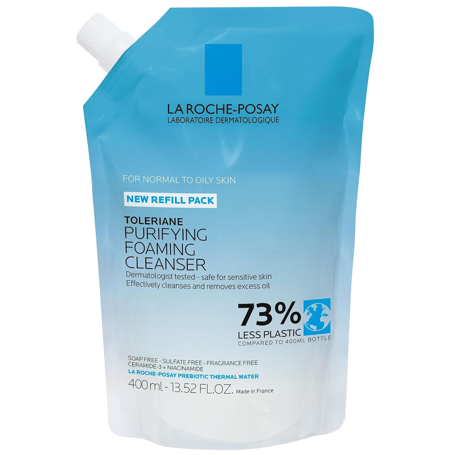 image:imageLa RochePosay Toleriane Purifying Foaming Facial Cleanser with Niacinamide1352 Fl Oz Pack of 1