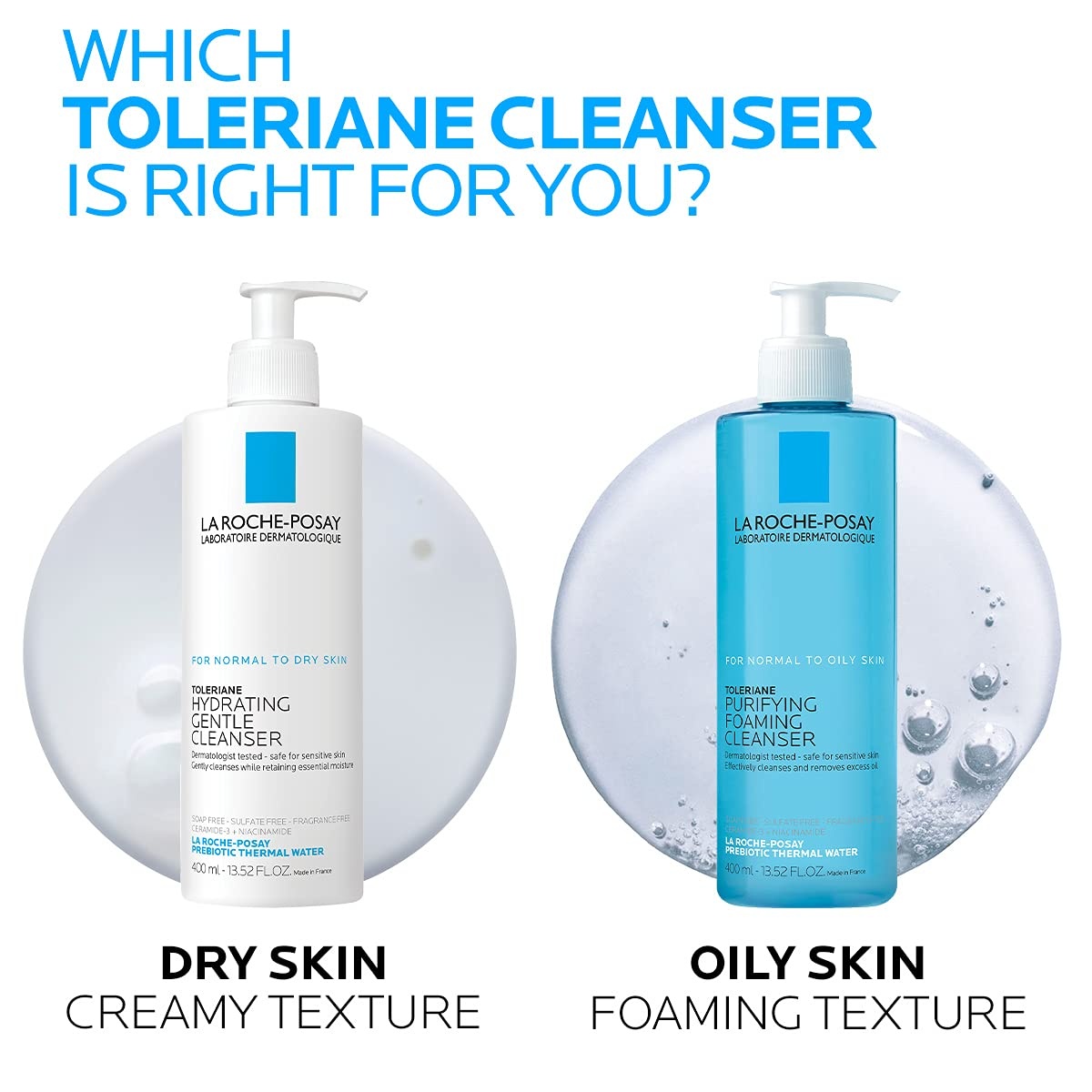 image:imageLa RochePosay Toleriane Purifying Foaming Facial Cleanser with Niacinamide676 Fl Oz Pack of 1