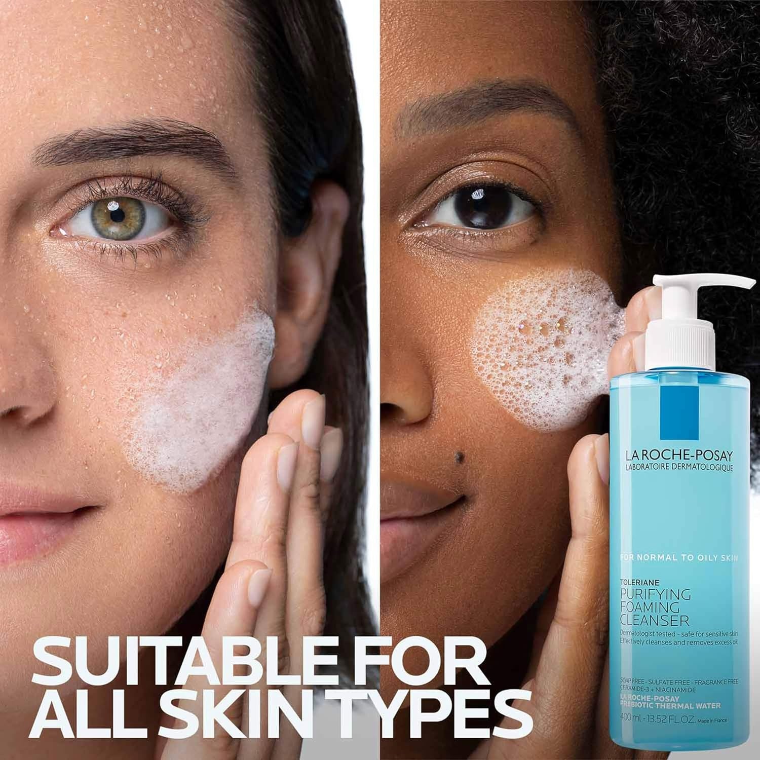 image:imageLa RochePosay Toleriane Purifying Foaming Facial Cleanser with Niacinamide676 Fl Oz Pack of 1