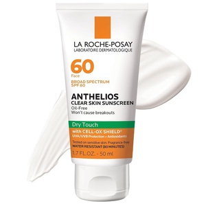La Roche-Posay Anthelios Clear Skin Dry Touch Sunscreen for Face, SPF 60(1.7 Fl Oz (Pack of 1))