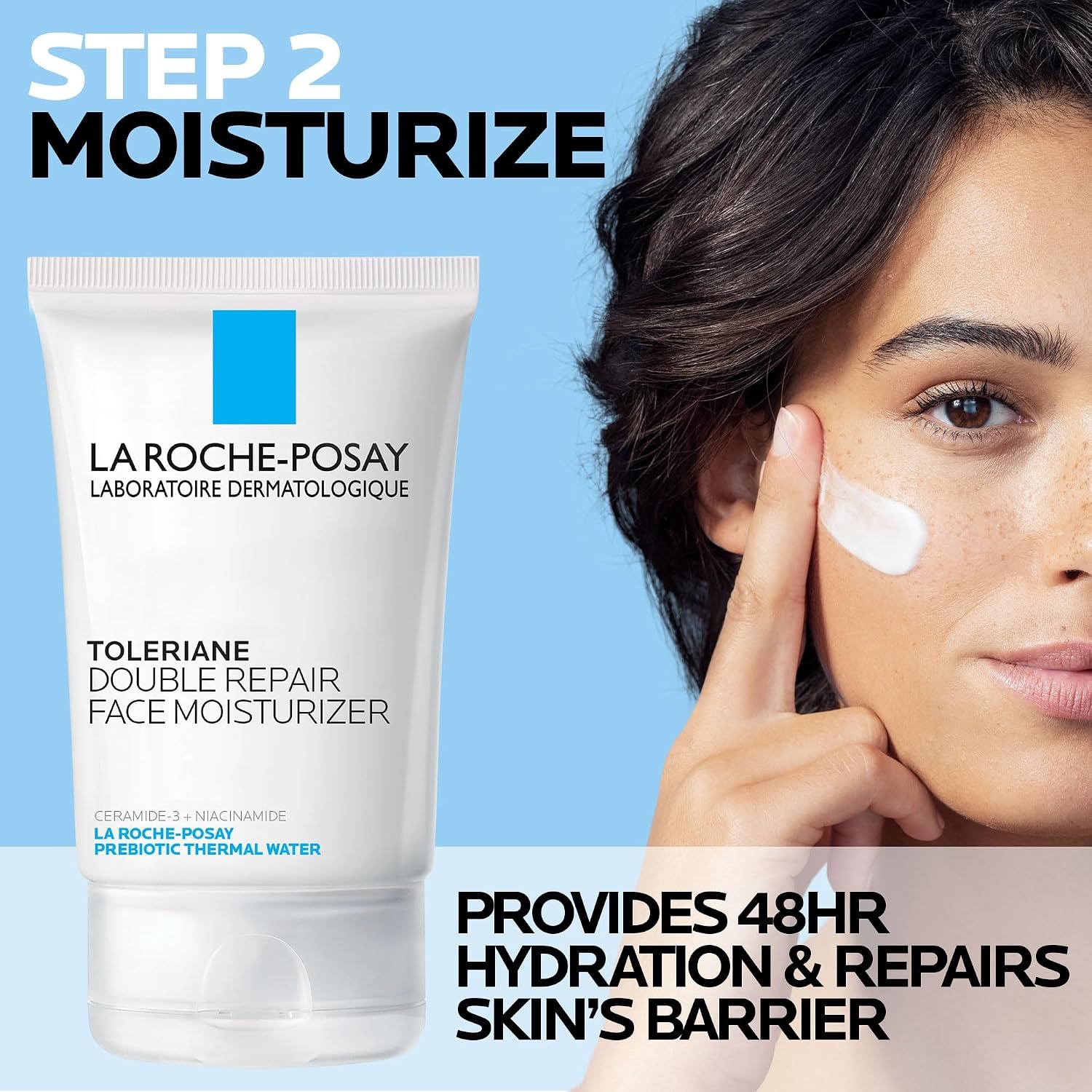 image:imageLa RochePosay Toleriane Skin Care Set Face Moisturizer amp Face Wash254 Fl Oz Pack of 2