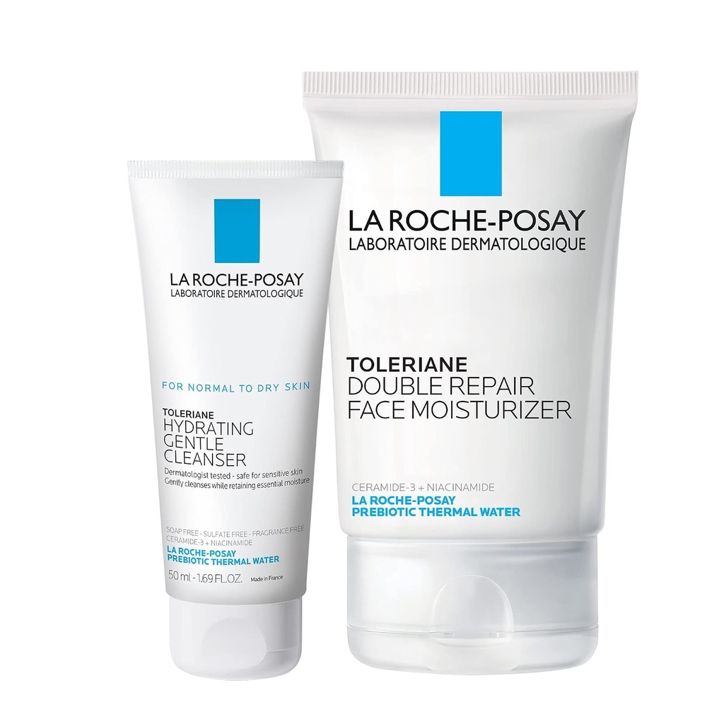 image:imageLa RochePosay Toleriane Skin Care Set Face Moisturizer amp Face Wash507 Fl Oz Pack of 1